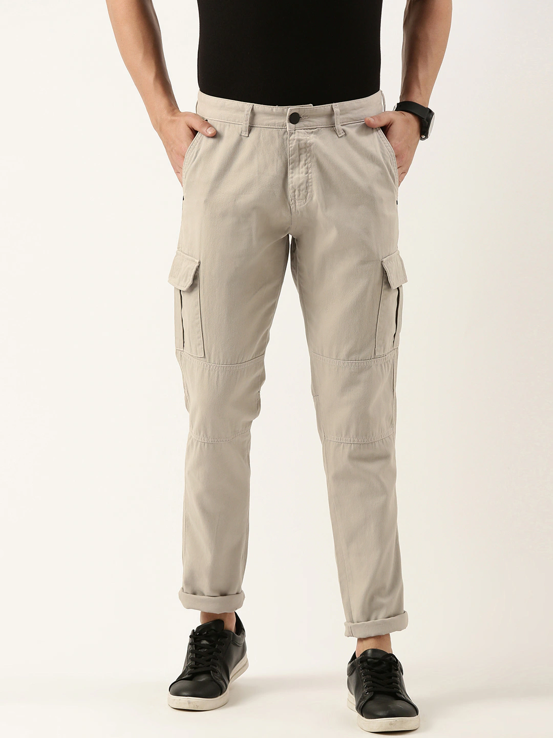 Men Slim Fit Cargo Trousers