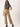 Women Ivory Beige Overdyed Straight Fit Solid Cargo Trousers