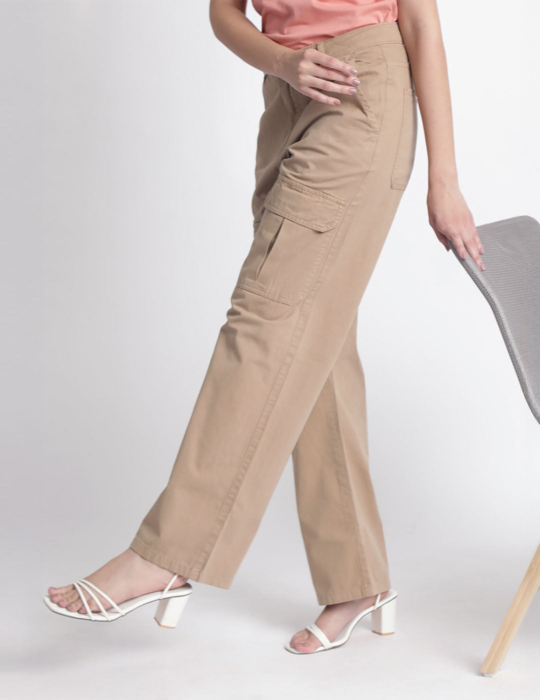 Women Front Multi Cargo Pocket Cargo Trouser