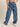 Women Medium Blue Relax Fit High Rise Baggy Cargo Pockets Jeans