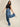 Women Blue Relax Fit Cargo Varsity Badged Jeans