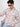 Men Peach and Black Abstract Print Single Pocket  Shirt