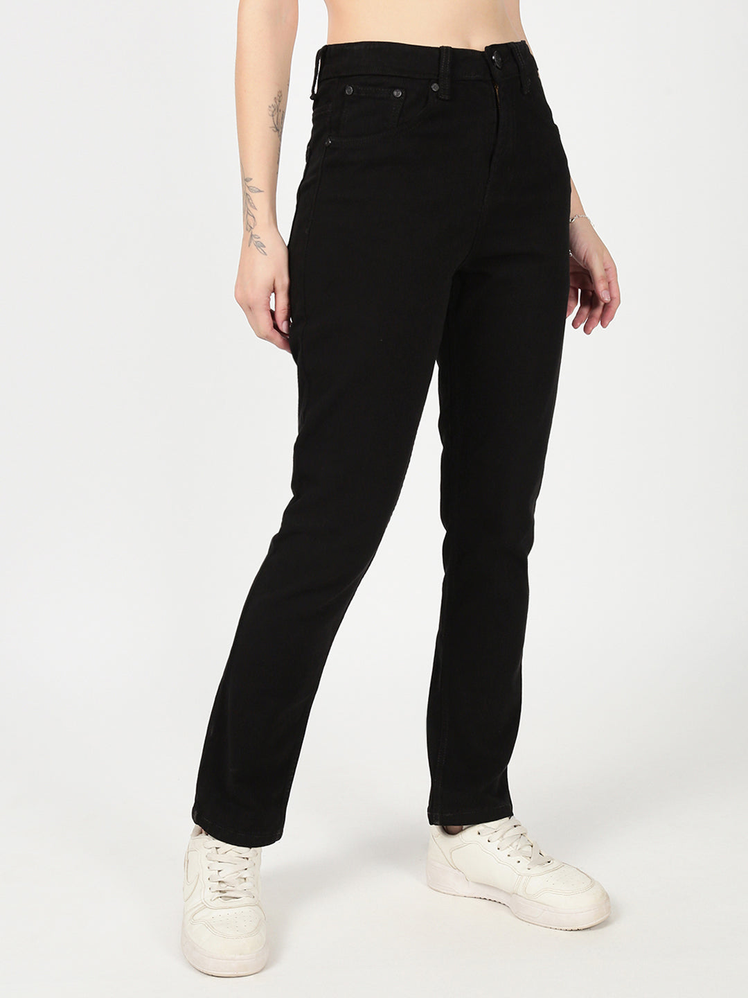 Women Black Slim fit Stretchable Jeans