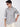 Men Grey Slim Fit Printed Single Pocket Shirt