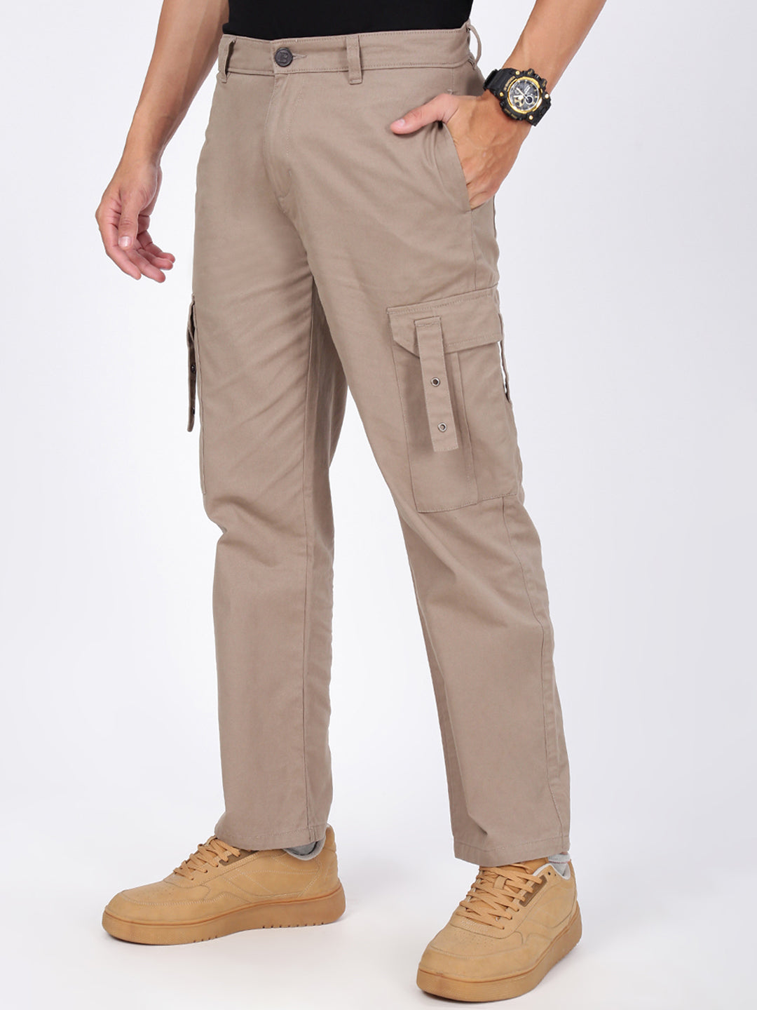 Men Regular Cargo Trousers