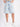 Men Blue Patchwork Baggy Fit Denim Shorts