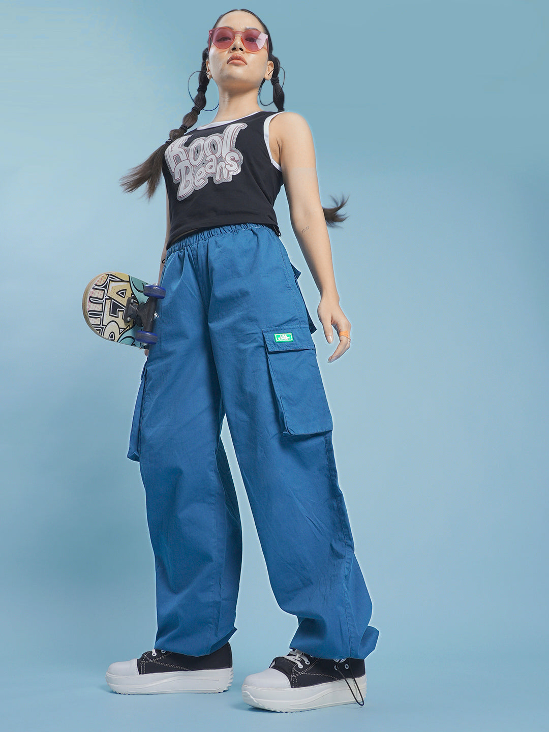 Women-High-Rise-Pull-up-Parachute-Pants