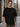 Men Black Oversize Embroided T Shirt