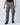 Men Light Grey Straight Fit Solid Carpenter Style Cargo Trouser