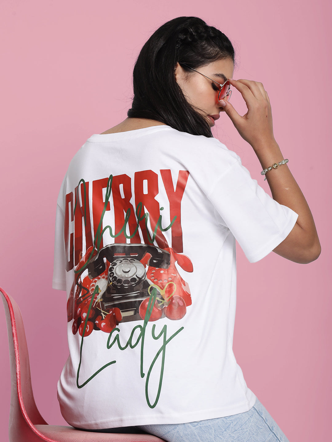 Women 'Cheri Lady' Typography Print T-Shirt