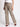 Women Beige Cargo Trousers with Adjustable Drawstring