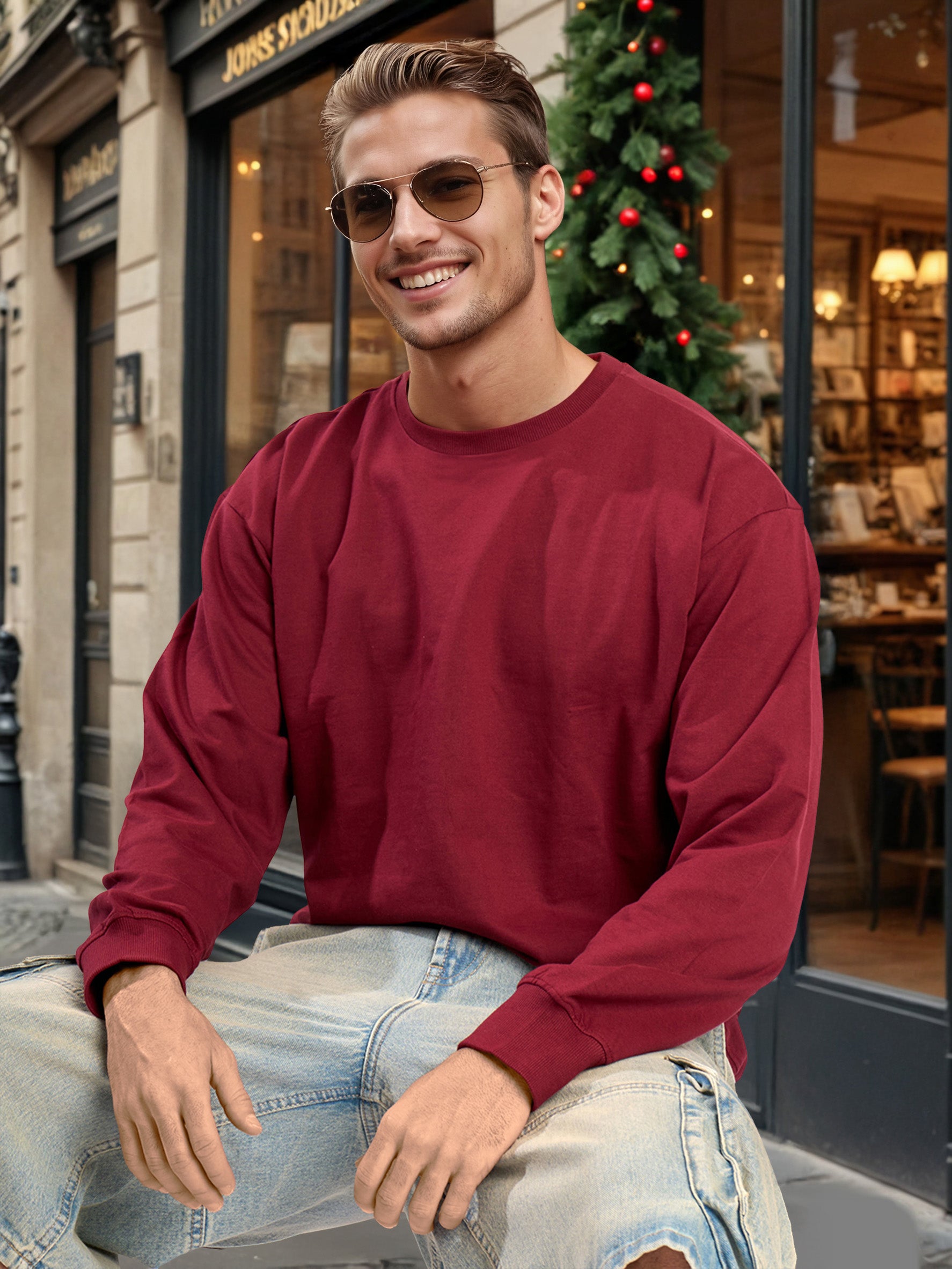 Men Relaxed Sweatshirt