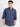 Men Blue Checked Single Pocket Shirt