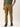 Men Burnt Olive Regular Fit Solid Cargo Trouser