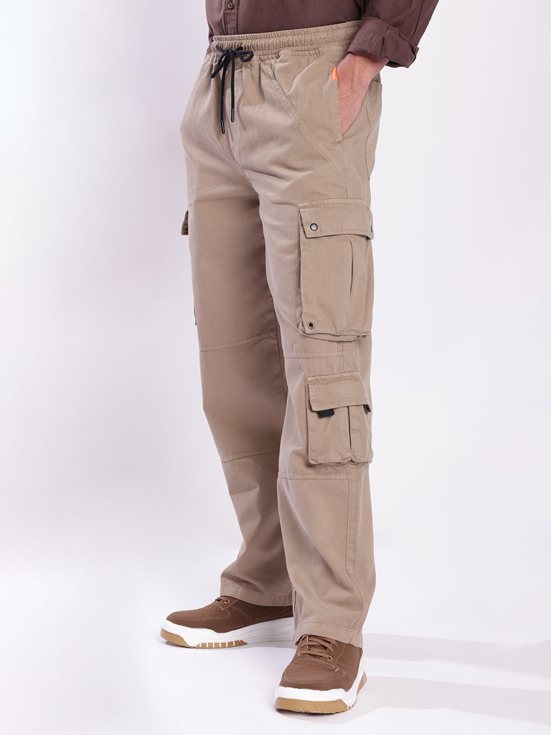 Men Relaxed Cargo Trousers