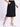 Women Black A-Line Cargo Denim Skirt