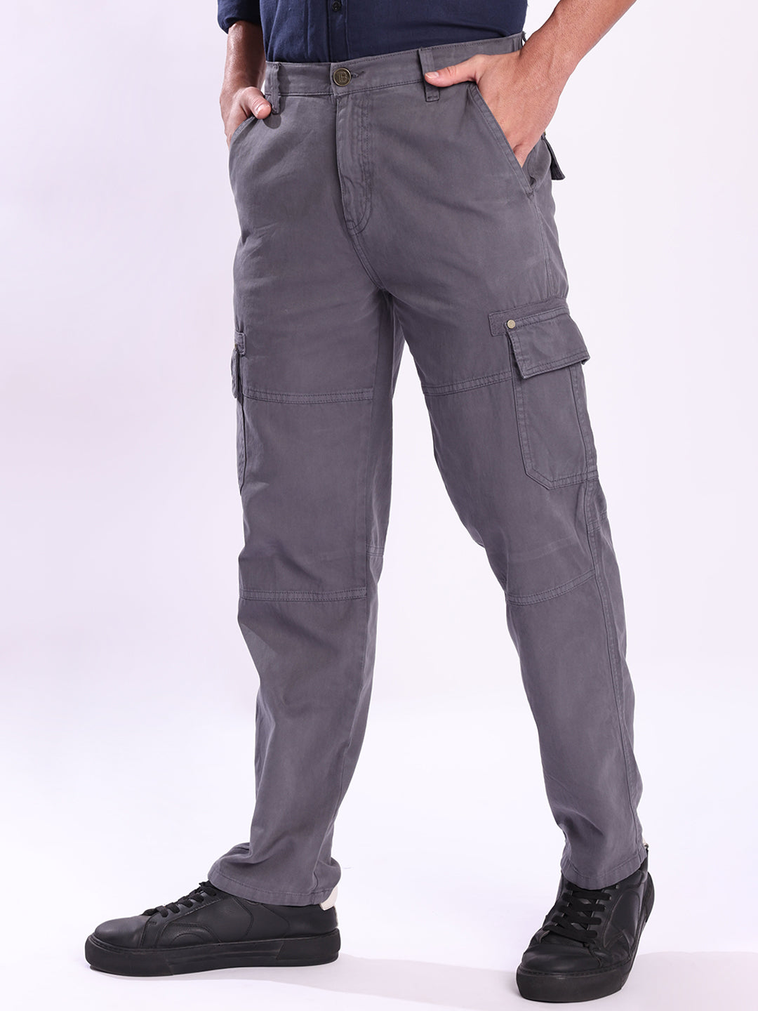 Men Relaxed Cargo Trousers