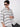 Men White and Black Horizonatal Striped Shirt