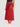 Women Red Satin Wrap-Around Maxi Skirt