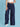 Women Dark Blue Super Wide-Leg Jeans