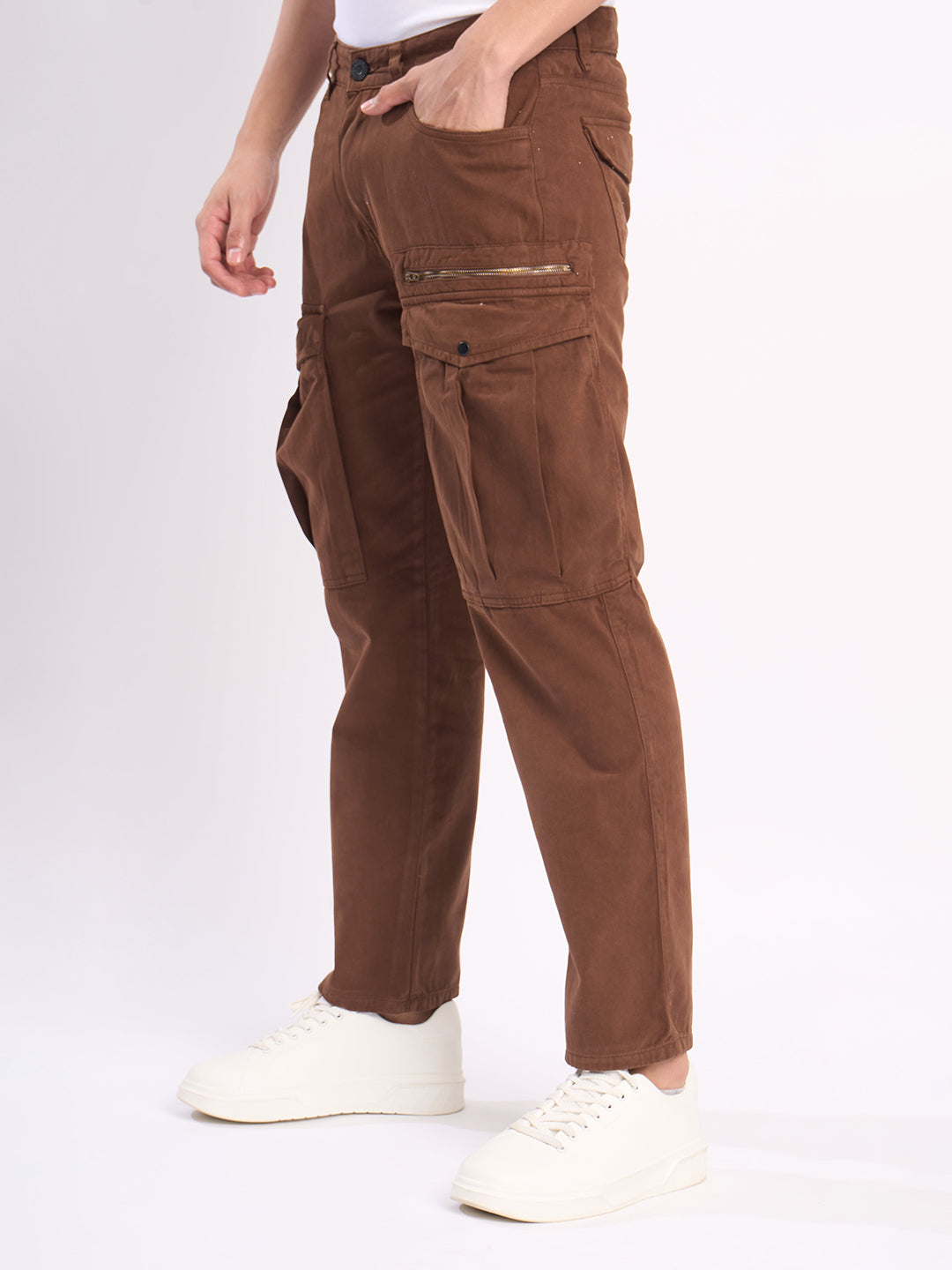 Men Regular Cargo Trousers