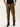 Men Coffee Liquer Slim Fit Solid Cargo Trouser with Snap Button