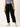 Women Black Balloon Fit Solid Cargo Jeans