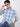 Men Blue Checked Slim Fit Textured  Shirt