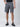 Men Iron Grey Relaxed Fit Pure Cotton Solid Cargo Shorts with Contrast Stitch