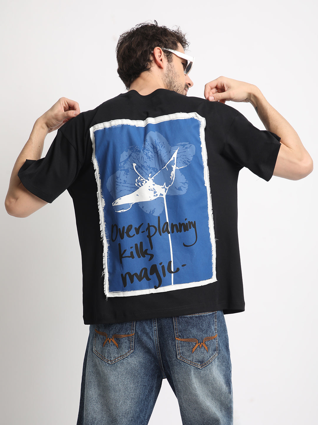 Men Quirky Graphic Oversized T Shirt