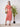 Women Pink Sleeve less top and Skirt Coord Set