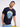 Men Blue Cotton Lycra Graphic Print T-shirt