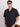 Men Navy Blue Textured Resort Collar Shirt
