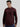 Men Burgundy Cotton-Linen Mandarin Collar Casual Kurta