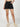 Women Black Distressed Denim Shorts