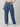 Women Blue Relaxed Fit High Rise Cargo Jeans with Snap