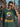 Men Green Graphic Print Oversize T Shirt