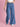 Women Blue Super Wide Leg Jeans