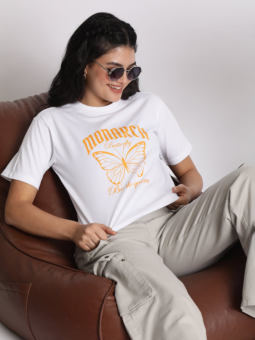 Women 'Monarch Butterfly' Graphic Print Tshirt