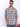 Men Blue and White Checked Single Pocket Shirt