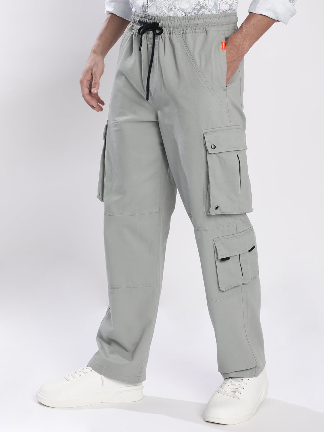 Men Relaxed Cargo Trousers