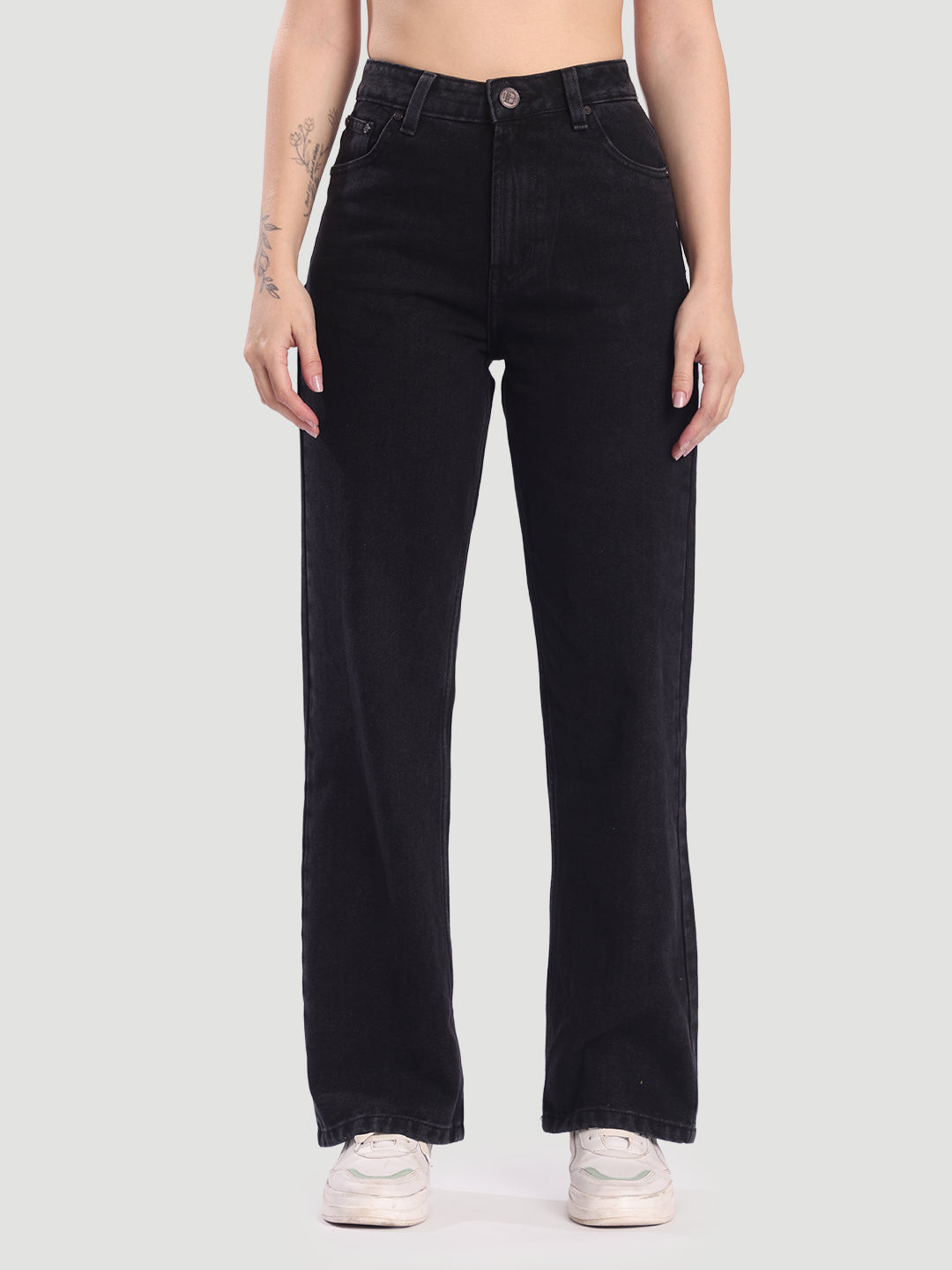 Women Black Baggy Fit Jeans
