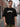 Men Black Typography Print Oversize T Shirt