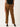 Women Light Brown Overdyed Slim Fit Solid Cargo Trousers