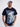 Men  Blue Cotton Lycra Graphic Print T Shirt
