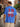 Men Blue Graphic Print Oversize T Shirt
