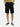 Men Black Slim Fit Solid Cargo Shorts