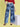 Women Blue Tie-and-Dye Effect Wide-Leg Jeans