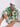 Men Green and White Abstract Print Linen Shirt