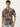 Men Maroon/Cream Slim Fit Tribal Casual Shirt